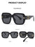 Fashion Gradient Color Pc Square Full Frame Women's Sunglasses