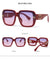 Fashion Gradient Color Pc Square Full Frame Women's Sunglasses