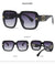 Fashion Gradient Color Pc Square Full Frame Women's Sunglasses