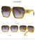 Fashion Gradient Color Pc Square Full Frame Women's Sunglasses