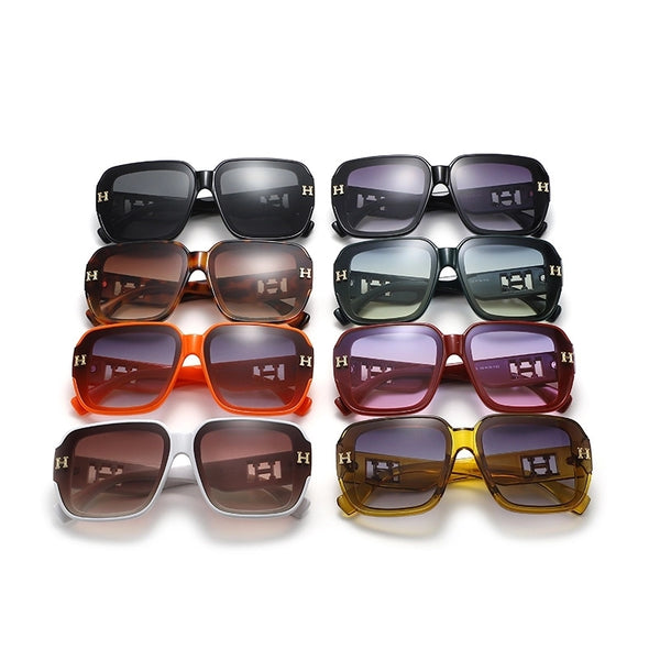 Fashion Gradient Color Pc Square Full Frame Women's Sunglasses