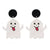 Fashion Halloween Pattern Acrylic No Inlaid Earrings