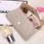 Fashion  Hand Purse Cosmetic Storage Mid-long Pu Bag