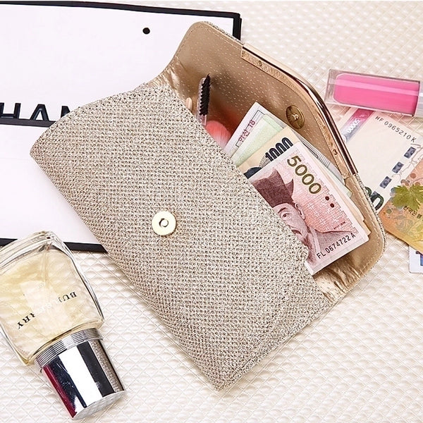 Fashion  Hand Purse Cosmetic Storage Mid-long Pu Bag