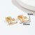 Fashion Hat Bow Knot Stainless Steel Irregular Plating Hollow Out Ear Studs 1 Pair