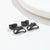 Fashion Hat Bow Knot Stainless Steel Irregular Plating Hollow Out Ear Studs 1 Pair