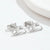 Fashion Hat Bow Knot Stainless Steel Irregular Plating Hollow Out Ear Studs 1 Pair