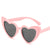 Fashion Heart Shape Ac Special-shaped Mirror Full Frame Kids Sunglasses