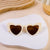 Fashion Heart Shape Ac Special-shaped Mirror Full Frame Kids Sunglasses