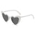 Fashion Heart Shape Ac Special-shaped Mirror Full Frame Kids Sunglasses