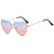 Fashion Heart Shape Ac Special-shaped Mirror Full Frame Women's Sunglasses