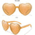 Fashion Heart Shape Ac Special-shaped Mirror Full Frame Women's Sunglasses