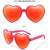 Fashion Heart Shape Ac Special-shaped Mirror Full Frame Women's Sunglasses