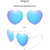 Fashion Heart Shape Ac Special-shaped Mirror Full Frame Women's Sunglasses