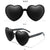 Fashion Heart Shape Ac Special-shaped Mirror Full Frame Women's Sunglasses