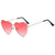 Fashion Heart Shape Ac Special-shaped Mirror Full Frame Women's Sunglasses