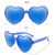 Fashion Heart Shape Ac Special-shaped Mirror Full Frame Women's Sunglasses