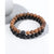 Fashion Heart Shape Agate Beaded Bracelets 1 Set