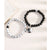 Fashion Heart Shape Agate Beaded Bracelets 1 Set