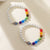 Fashion Heart Shape Agate Beaded Bracelets 1 Set