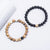 Fashion Heart Shape Agate Beaded Bracelets 1 Set