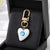 Fashion Heart Shape Alloy Bag Pendant Keychain 1 Piece