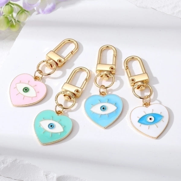 Fashion Heart Shape Alloy Bag Pendant Keychain 1 Piece