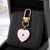 Fashion Heart Shape Alloy Bag Pendant Keychain 1 Piece