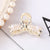 Fashion Heart Shape Bow Knot Metal Plating Artificial Pearls Hair Claws 1 Piece