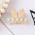 Fashion Heart Shape Bow Knot Metal Plating Artificial Pearls Hair Claws 1 Piece