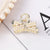 Fashion Heart Shape Bow Knot Metal Plating Artificial Pearls Hair Claws 1 Piece