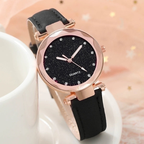 Fashion Heart Shape Butterfly Buckle Quartz Women's Watches