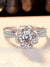 Fashion Heart Shape Butterfly Copper Plating Zircon Open Ring