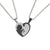 Fashion Heart Shape Cat Titanium Steel Pendant Necklace