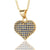 Fashion Heart Shape Copper Inlay Zircon Necklace