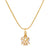 Fashion Heart Shape Copper Necklace Inlay Artificial Diamond Copper Necklaces