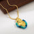 Fashion Heart Shape Copper Plating 18k Gold Plated Pendant Necklace