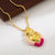 Fashion Heart Shape Copper Plating 18k Gold Plated Pendant Necklace