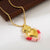 Fashion Heart Shape Copper Plating 18k Gold Plated Pendant Necklace