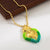 Fashion Heart Shape Copper Plating 18k Gold Plated Pendant Necklace