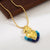 Fashion Heart Shape Copper Plating 18k Gold Plated Pendant Necklace