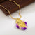 Fashion Heart Shape Copper Plating 18k Gold Plated Pendant Necklace