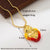 Fashion Heart Shape Copper Plating 18k Gold Plated Pendant Necklace