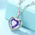 Fashion Heart Shape Copper Plating Zircon White Gold Plated Jewelry Accessories