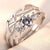 Fashion Heart Shape Crown Copper Plating Rhinestones Rings