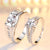 Fashion Heart Shape Crown Copper Plating Rhinestones Rings