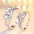 Fashion Heart Shape Crown Copper Plating Rhinestones Rings