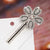 Fashion Heart Shape Flower Bow Knot Imitation Pearl Alloy Rhinestone Hair Clip 1 Piece