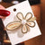 Fashion Heart Shape Flower Bow Knot Imitation Pearl Alloy Rhinestone Hair Clip 1 Piece