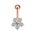 Fashion Heart Shape Flower Butterfly Stainless Steel Plating Inlay Zircon Belly Ring 1 Piece